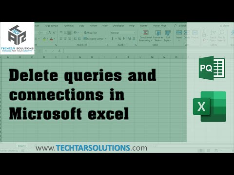 Delete queries and connections in Microsoft excel: Quickest Method