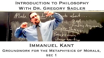 Immanuel Kant, Groundwork for the Metaphysics of Morals, sec. 1 - Introduction to Philosophy