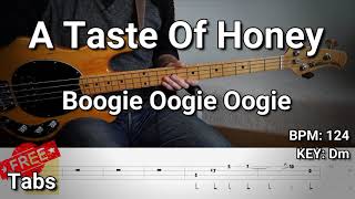 Video thumbnail of "A Taste Of Honey - Boogie Oogie Oogie (Bass Cover) Tabs"