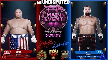 BUTTERBEAN vs EDDIE HALL #fullfight #simulatie #onbetwisteboksen #gameplay