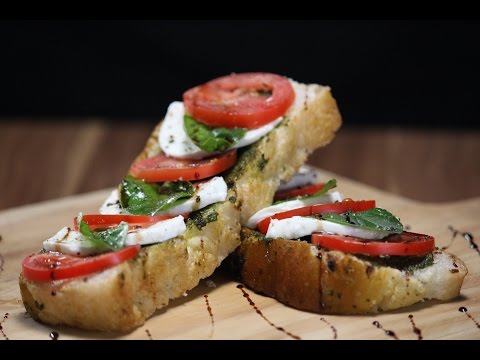 Open Caprese Sandwich | Sanjeev Kapoor Khazana