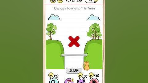 brain test level 238 How can Tom jump this time ⏲️?