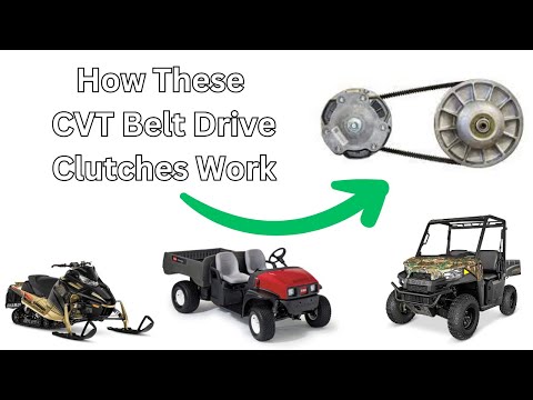 How a golf cart CVT slip drive clutch works