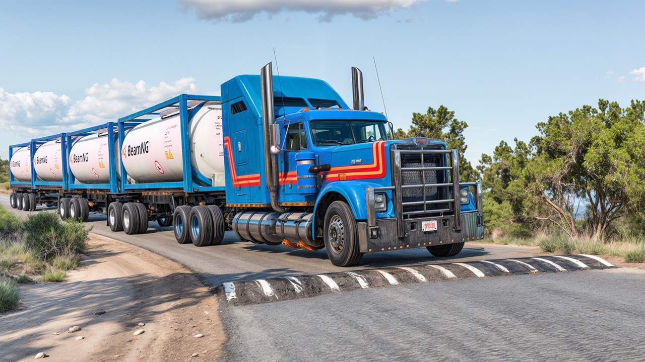 Trucks and Cars vs Speed Bumps #31 #usa #taxes #ohio #california | TBNG-Speed-Bump-Dio #truckdriver