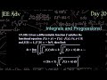 Day 20 - Questions for the hardest JEE Advanced - 100 Days