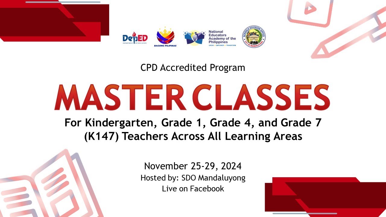 NEAP Master Class para sa Filipino 4 - Ikatlong Araw