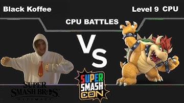 Black Koffee(Donkey Kong) vs Level 9 CPU(Bowser) - Super Smash Bros Ultimate