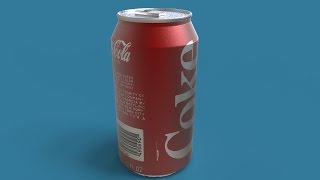 How to model a Coke can ( full tutorial ) Maya / Keyshot