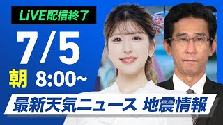 ウェザーニュースの配信のサムネイル画像