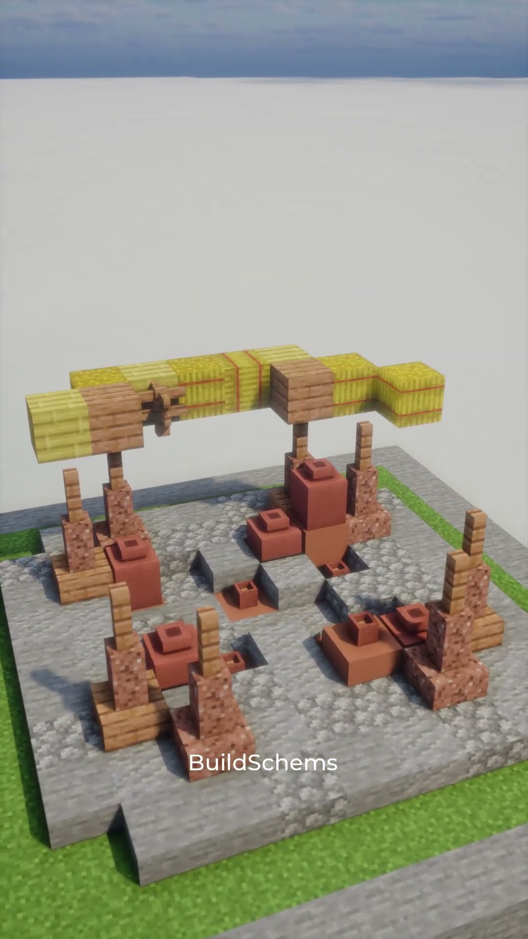 Ancient Mayan Depot House — watch the build in Minecraft