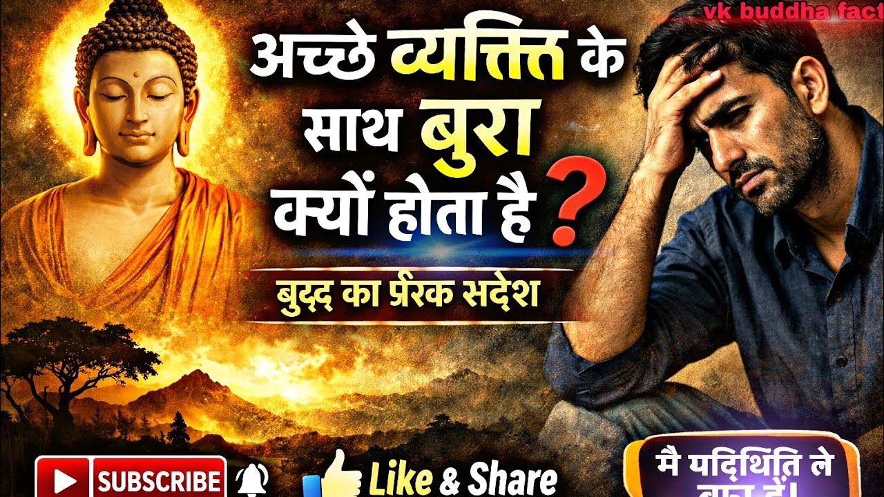 हमेशा अच्छे व्यक्ति के साथ बुरा क्यों होता है? | बुद्ध का गहरा संदेश | Powerful Buddhist #motivation