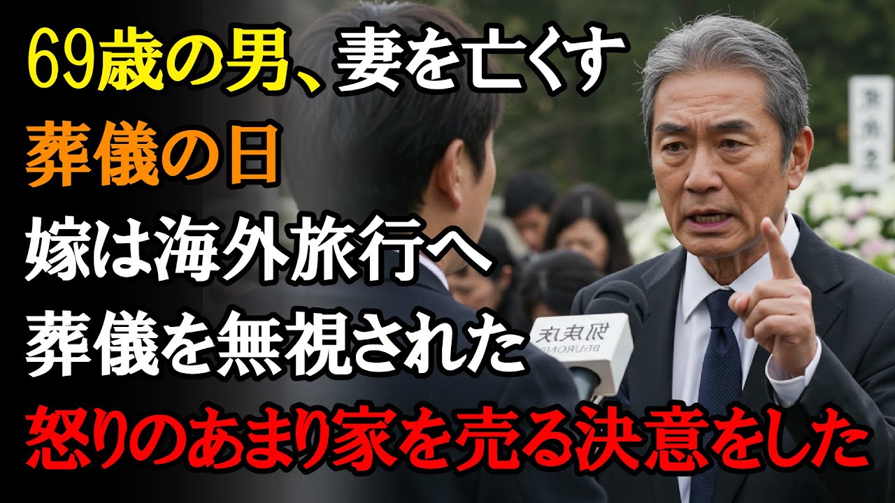 【本当にあった話】69歳の老いた男の告白：妻の葬儀の日に、嫁は海外旅行へ、葬儀をないがしろにし、怒りに駆られて、私は家を売った — これは家族の終焉なのだろうか？【感動する話】