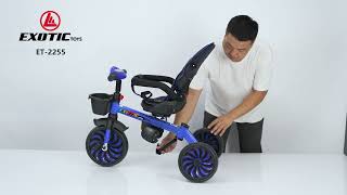 Tricycle Anak Sepeda Roda Tiga Stroller Exotic ET 2255 Adjustable