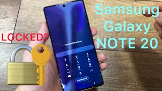 Samsung Note 20: Forgot Password? How to reset forgot pin, password, lock, bypass, screen locked