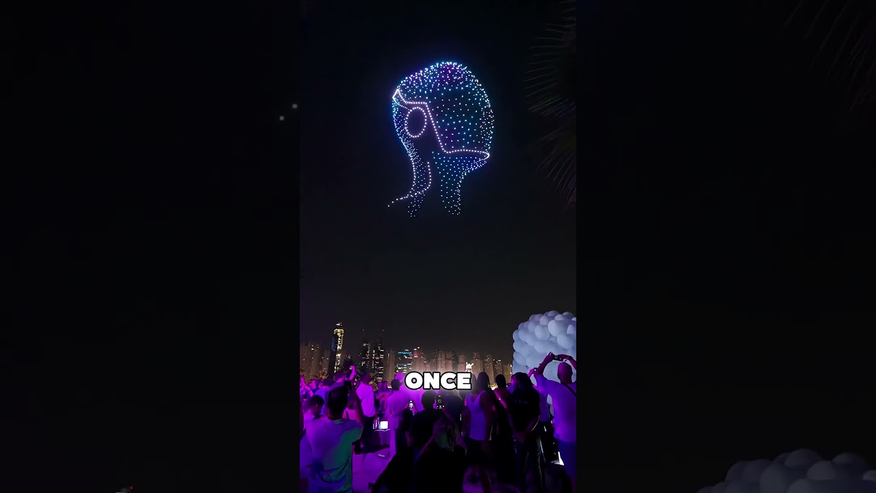 6,000 Drones Create a Breathtaking Light Show in the Night Sky