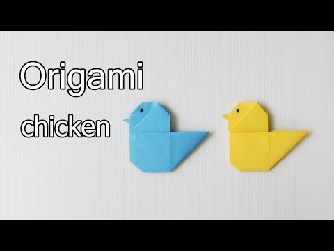 พับไก่ลูกเจี๊ยบ | Origami Chicken | PlaUbon