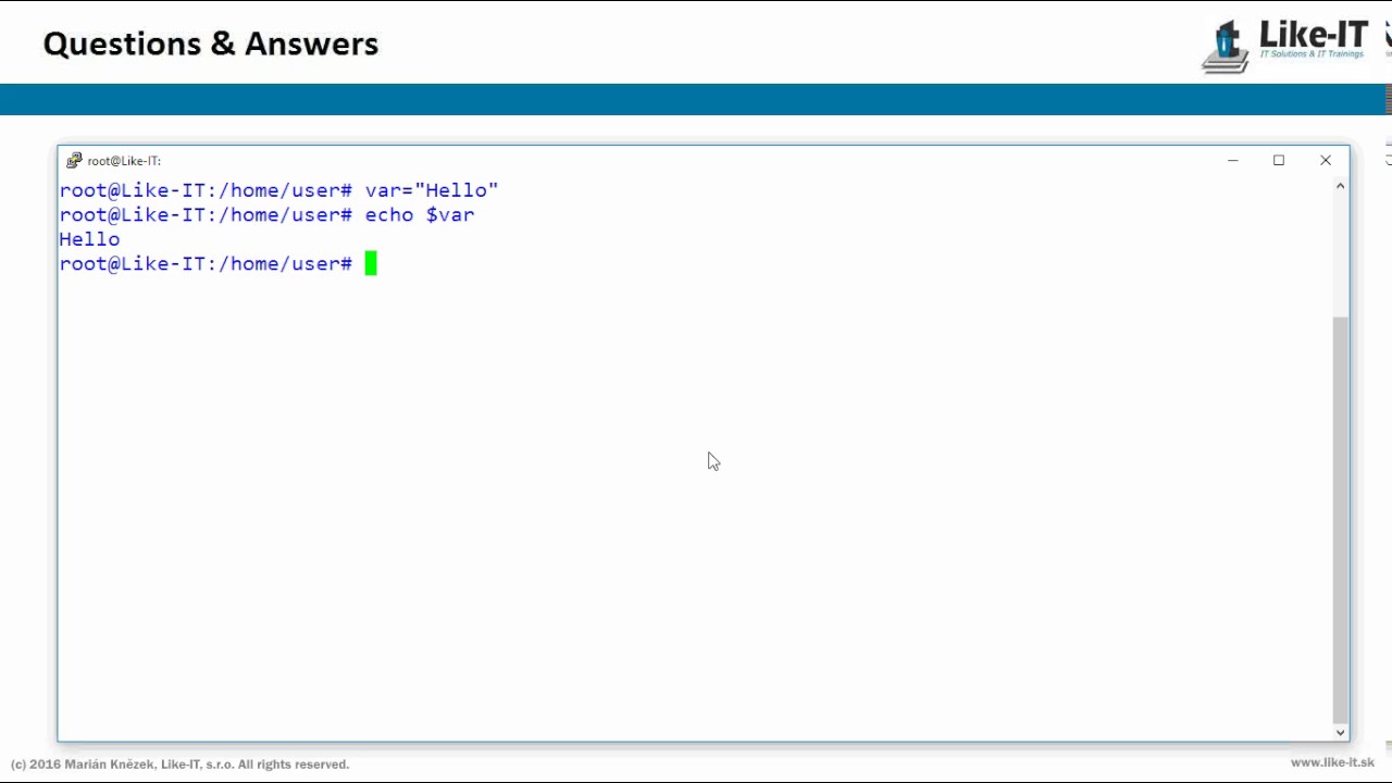 bash how to use variables - YouTube