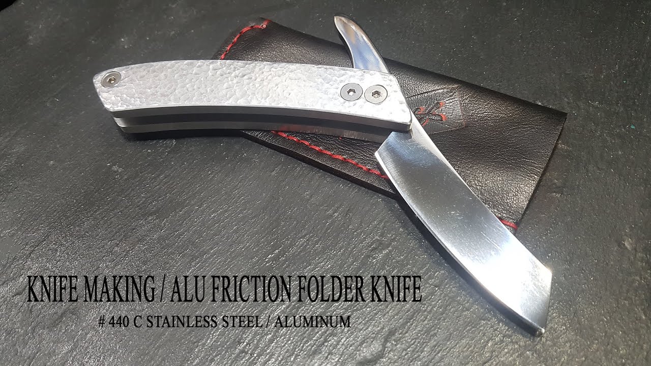 KNIFE MAKING ALU FRICTION FOLDER KNIFE 수제칼 만들기 # 81