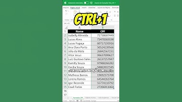 VEJA AQUI: Aprenda a FORMATAR NÚMEROS e PADRONIZAR CPF no EXCEL RÁPIDO e FÁCIL! #excel #dicasexcel