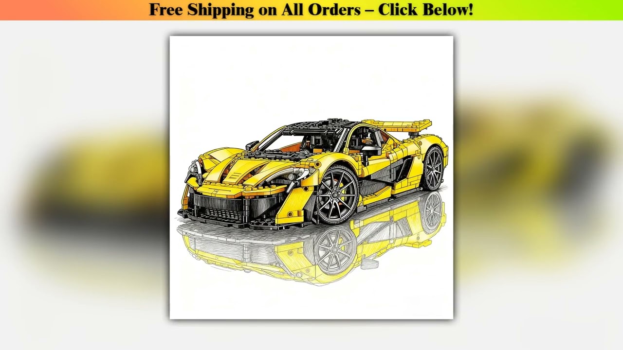 2025 new technology supercar 3893pcs mechanical group car model building blocks home furnishings