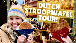 Americans find Amsterdam’s best STROOPWAFEL! | Amsterdam Travel Vlog