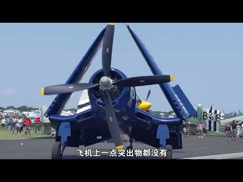 米国叱咤太平洋的战机海盗，创意美学倒海鸥，二战知名的致胜法宝 #f4u海盗战斗机 #军事科普
