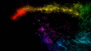 Rainbow Colored Smoke Particles Animation | Video Effects