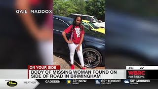 Body of missing woman found on side of road in Birmingham