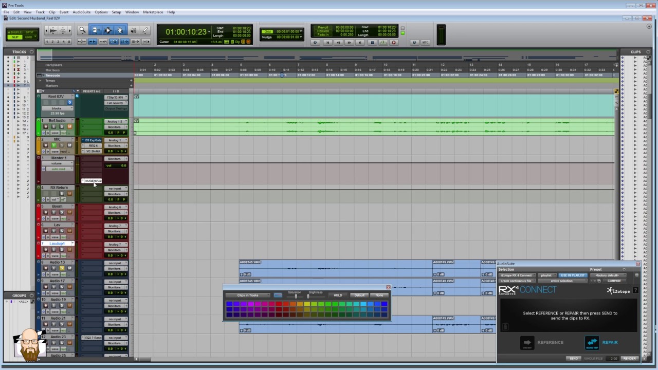 How To Edit Dialog For Film Using Pro Tools and Izotope - Part 03 The ...