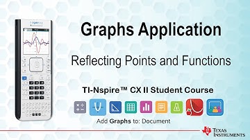 Reflecting Points and Functions |  | TI-Nspire CX II | Getting Started Series - Graphs Application