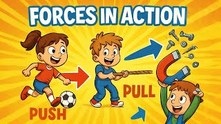 Forces in Action – Push and Pull! | Fun Science for Kids | Kiddie Science Toon