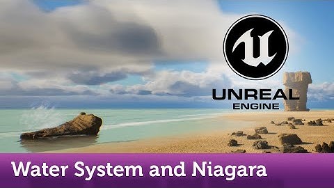 Unreal Engine 5.1 | Basic Beach w/ Water System Volumetric Clouds and Niagara FX, Foams and Splashes