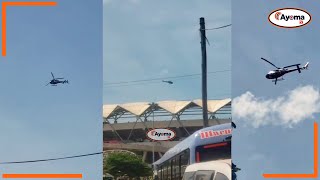 HELCOPTER YA YANGA YAPITA KWA MKAPA | INAENDA MSIMBAZI.? | TAZAMA WANANCHI WALIVYOIPOKEA | UBINGWA