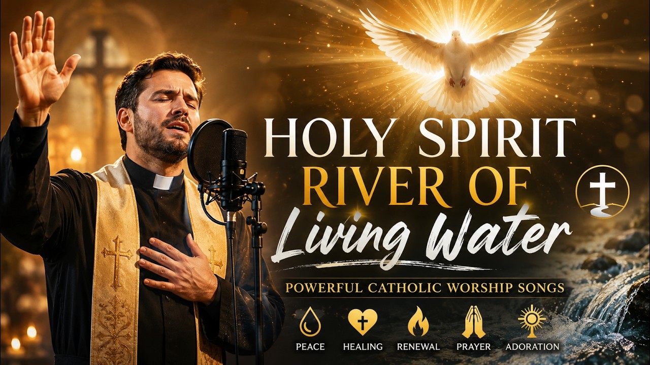 Holy Spirit River of Living Water 🔥 Powerful Catholic Worship Songs for ...