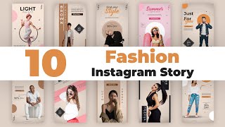 Trendy Fashion Instagram Story After Effects Templates | Motion Graphic Animation | Copyright Free