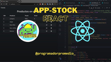 Controla el stock de tu tienda con esta app - CRUD React JS - Cap 0