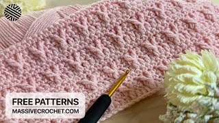 NEW, EASY & FAST Crochet Pattern for Beginners! ⚡ SPLENDID Crochet Stitch for Baby Blanket & Bag