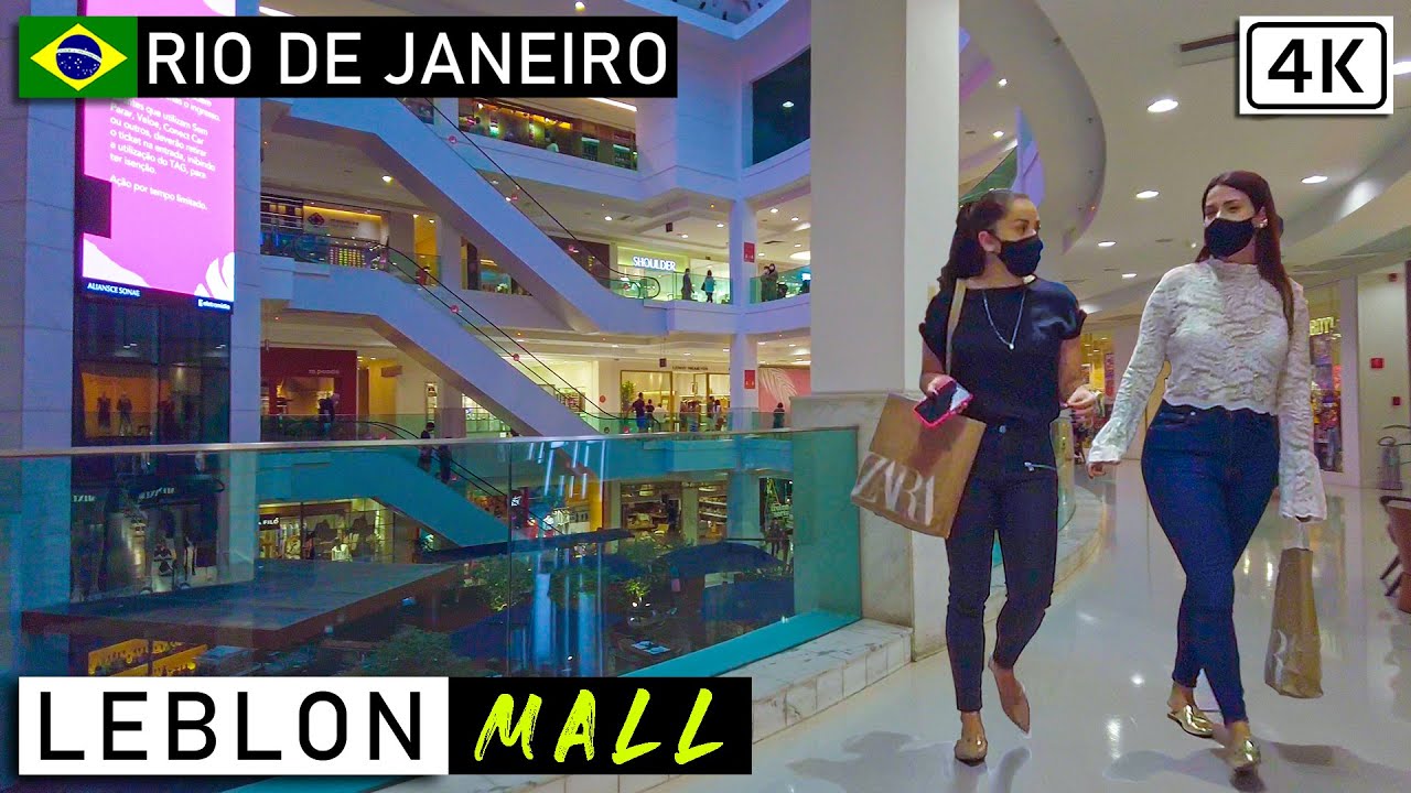 Walking at Leblon Mall | 🇧🇷 Rio de Janeiro, Brazil |【4K】2021