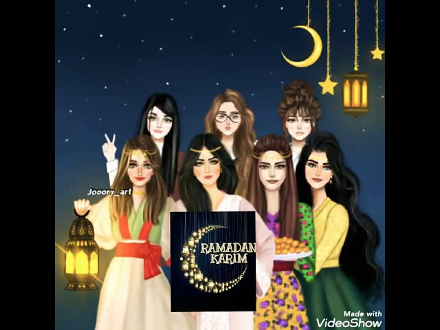 رمزيات رمضانيه بنات كيوت من تصميمي رمضان كريم الوصف Youtube