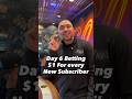 Betting $1 For Every New YouTube Subscriber Day 6!! #bluff #craps #brettski #craps #vegasmatt