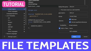 Custom Templates for Rider in Unreal Engine 5 C++