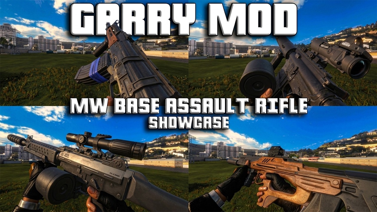 GARRY'S MOD : [MW BASE] BLACK OPS 6 ASSAULT RIFLE ONLY SHOWCASE 4K ...
