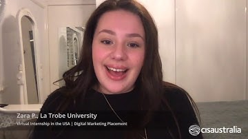 CISaustralia - Virtual Internship in the USA (Zara from La Trobe University)