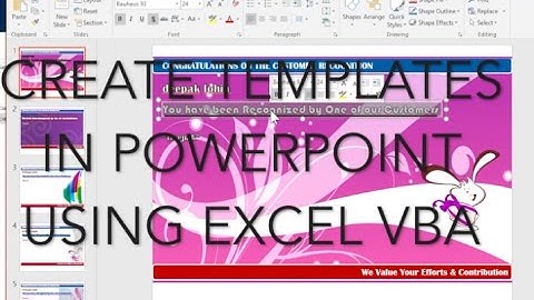 connect excel to powerpoint using vba | appreciation tool- vbatip#12