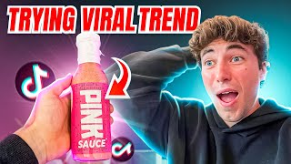 Trying TikToks Viral Pink Sauce | TikTok Live