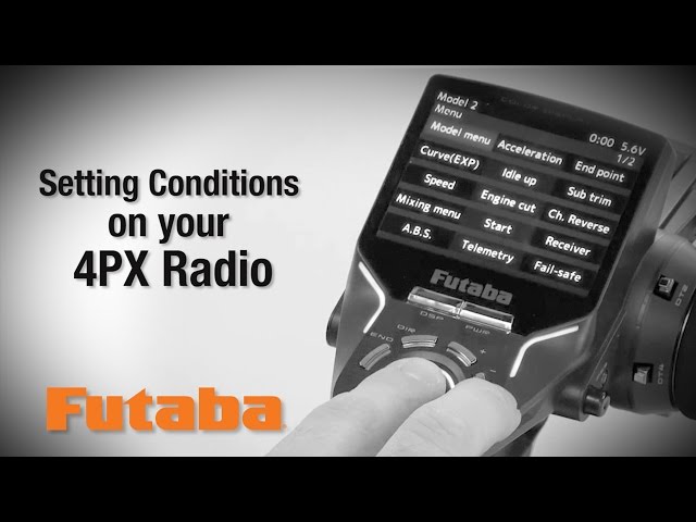 Setting Futaba 4PX Conditions : Tips & How-To's - YouTube