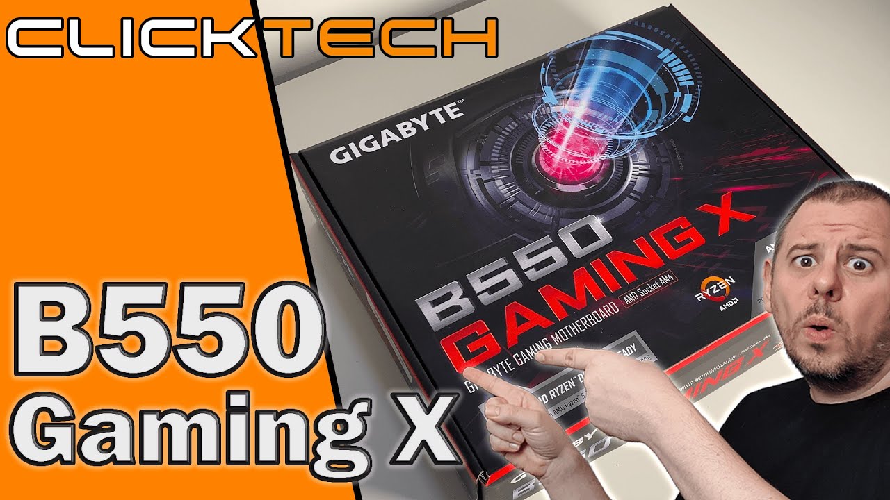 Gigabyte B550 Gaming X - Full ATX Motherboard Unboxing and Review 