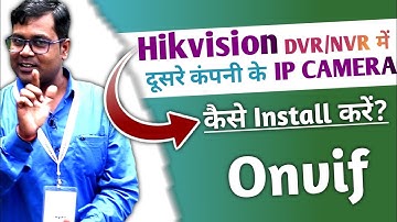 How to Add an IP camera from onvif in hikvision!! How to install UNV IP camera in hikvision DVR/NVR!