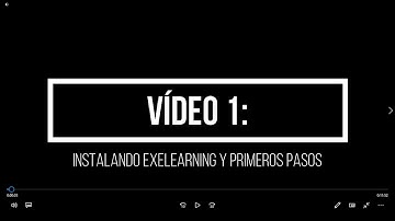 1. Instalando Exe-Learning y primeros pasos