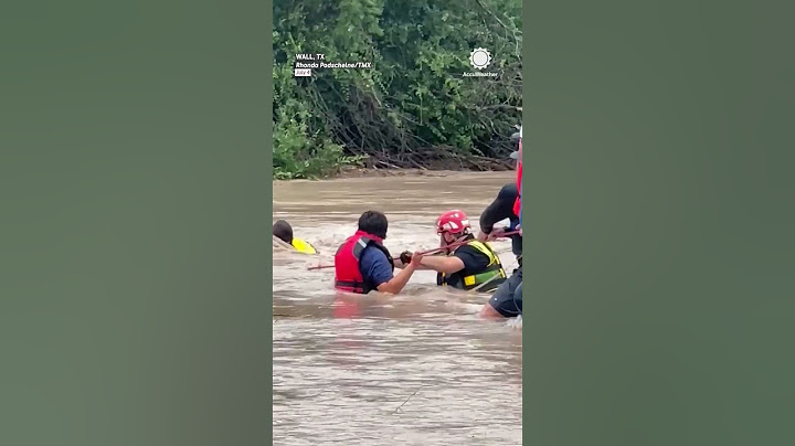 Saving an Elderly Woman From Raging River in Texas